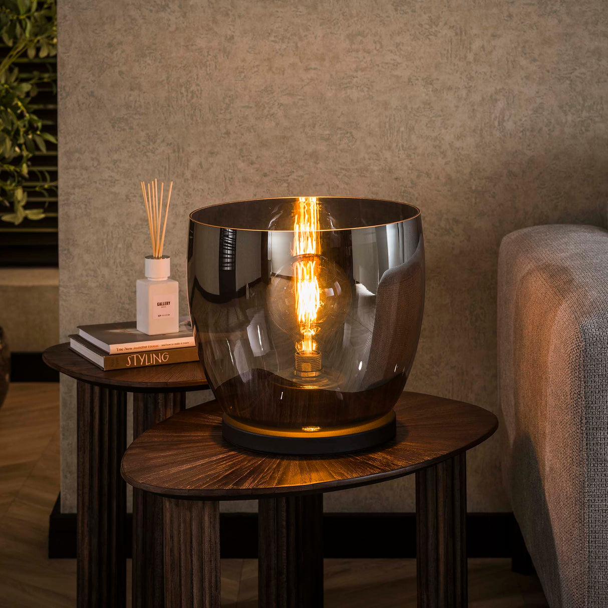 Vloerlampen - Vloerlamp Dain UP XL Chroomkleurig glas - Dimehouse