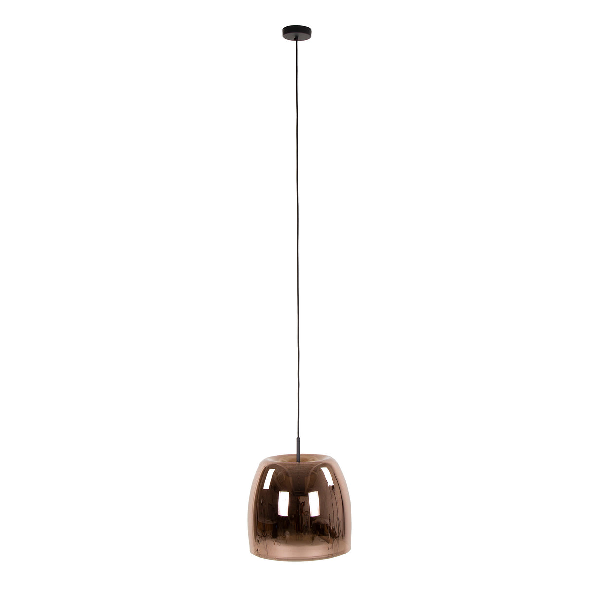 Hanglampen - Hanglamp Dain 1 - lichts koperkleurig glas - Dimehouse