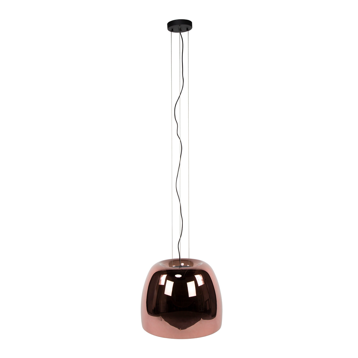 Hanglampen - Hanglamp Dain 1 - lichts XL koperkleurig glas - Dimehouse
