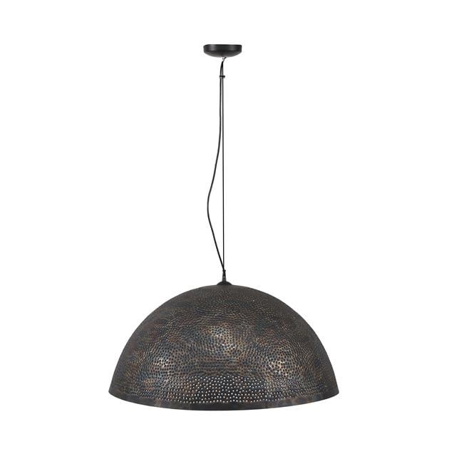 Hängelampe Aya 70 DH Innenraum Braun LxBxH 73x73x46 Schwarzbraun Weiß Foto Vorderansicht