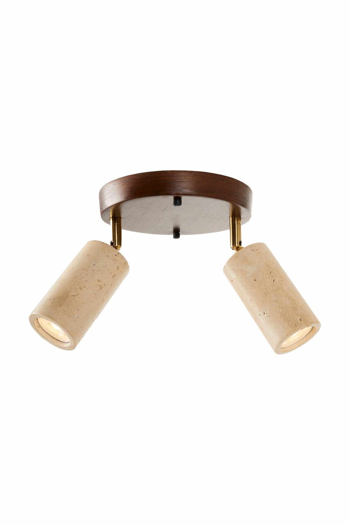 Nur B – Kappe aus Walnuss-Beige-Walnuss-Travertin