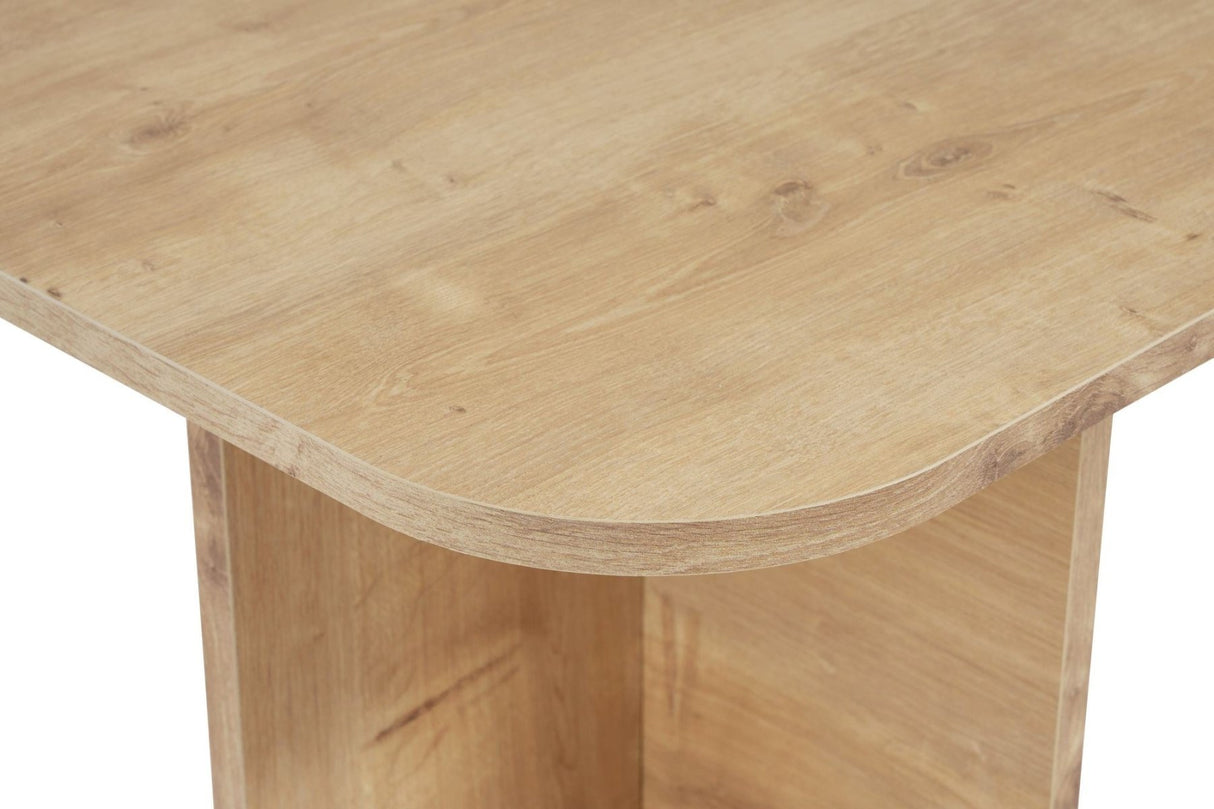 Akira Couchtisch in Saphir-Eiche-Optik 120 cm Melaminbeschichteter Holzverbundstoff