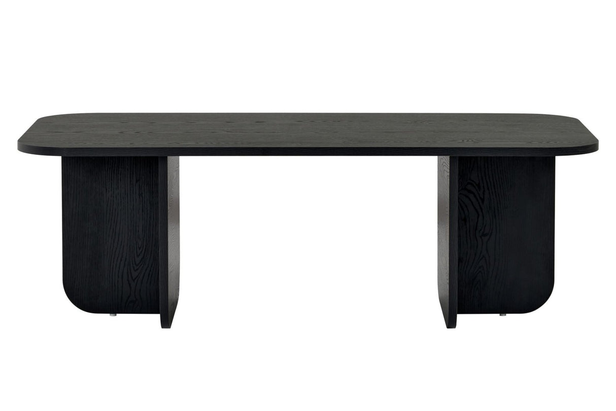 Akira Couchtisch Holz schwarz 120 cm Melaminbeschichtetes Holzkomposit