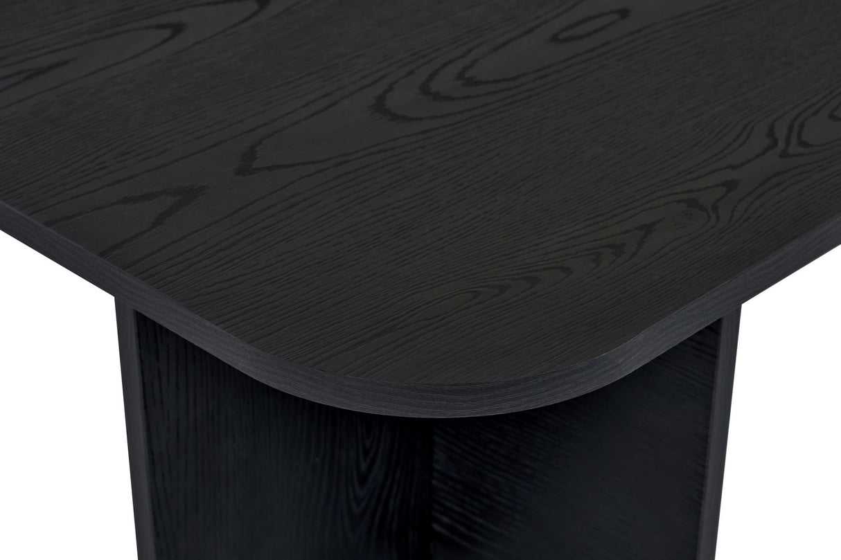 Akira Couchtisch Holz schwarz 120 cm Melaminbeschichtetes Holzkomposit