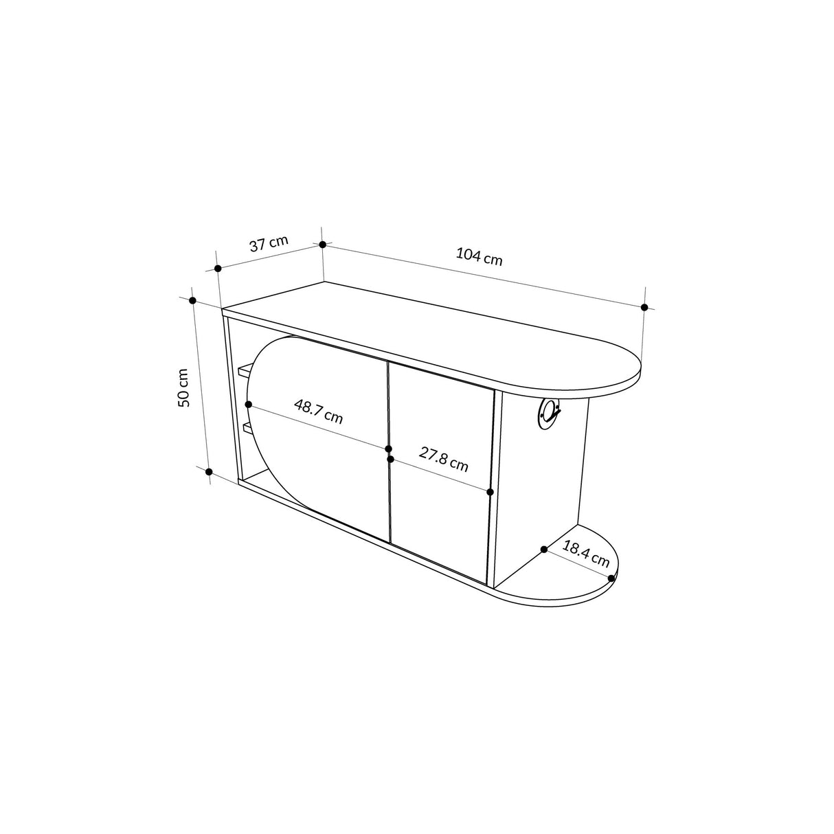 Schoenenkasten - Schoenenkast Nova Shoe Bench Mokka Wit Melamine 104x50x37 cm - Dimehouse
