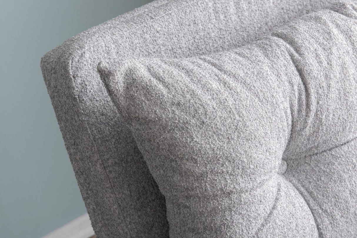 Fauteuils - Scandinavische slaapfauteuil Grijs teddystof Sando - Dimehouse