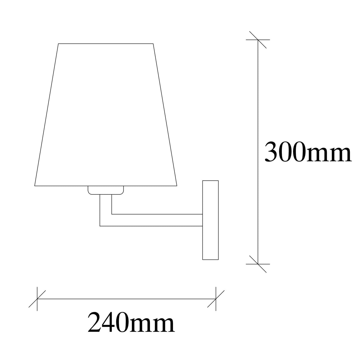 Wandlampen - Wandlamp 1 - lichts Goud Stof Ashburn - Dimehouse