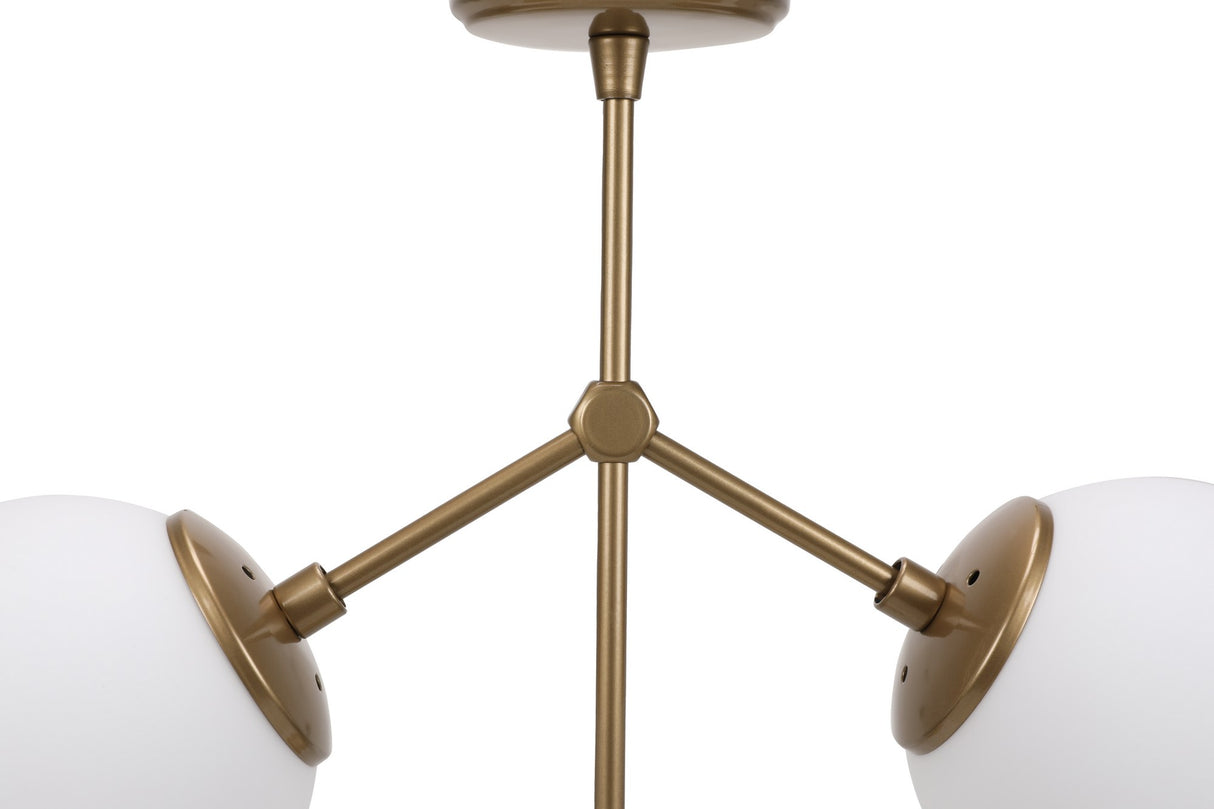 Hanglampen - Hanglamp 3 - lichts Wit Glas Polaris - Dimehouse
