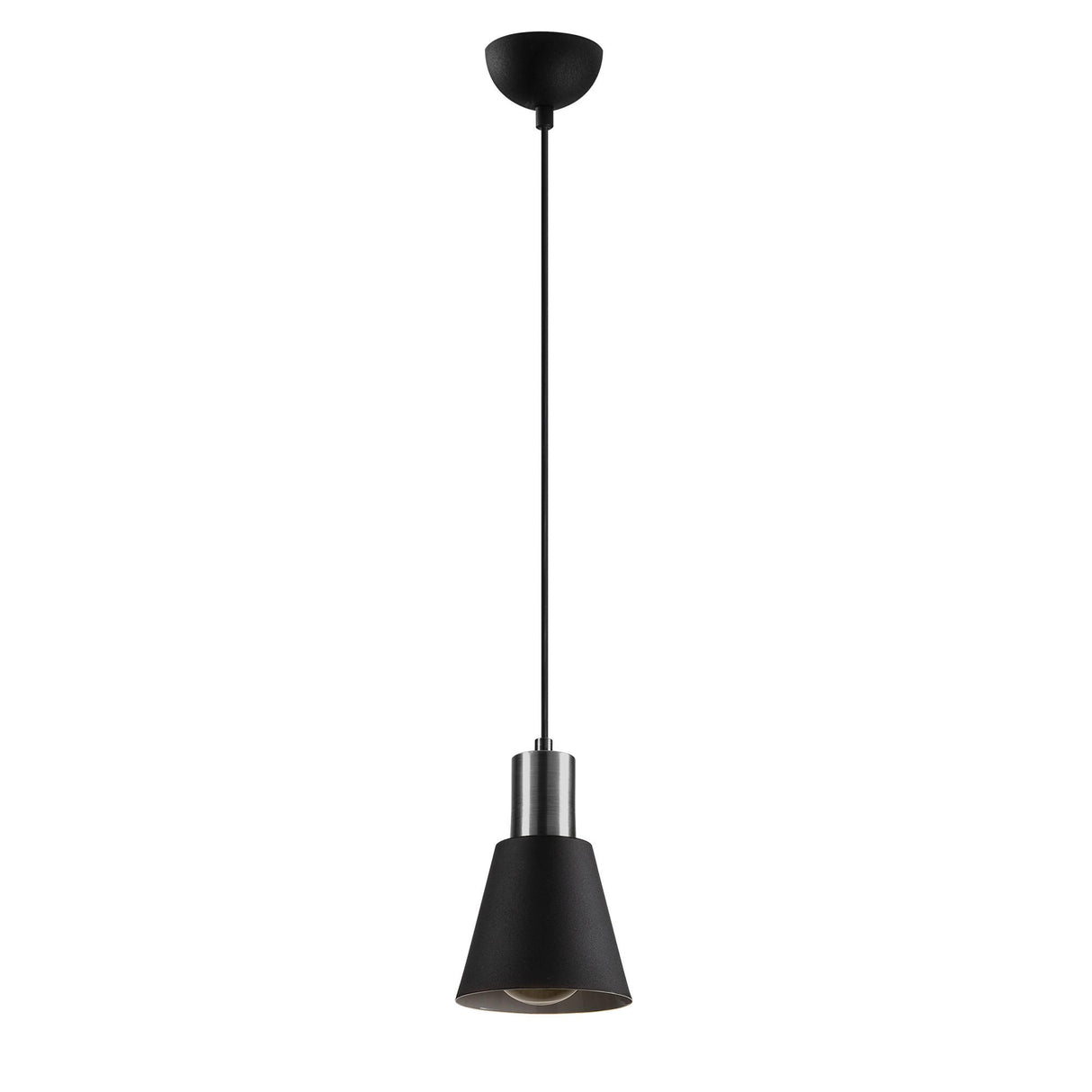 Hanglampen - Hanglamp Zwart Nickel Metaal Velora - Dimehouse