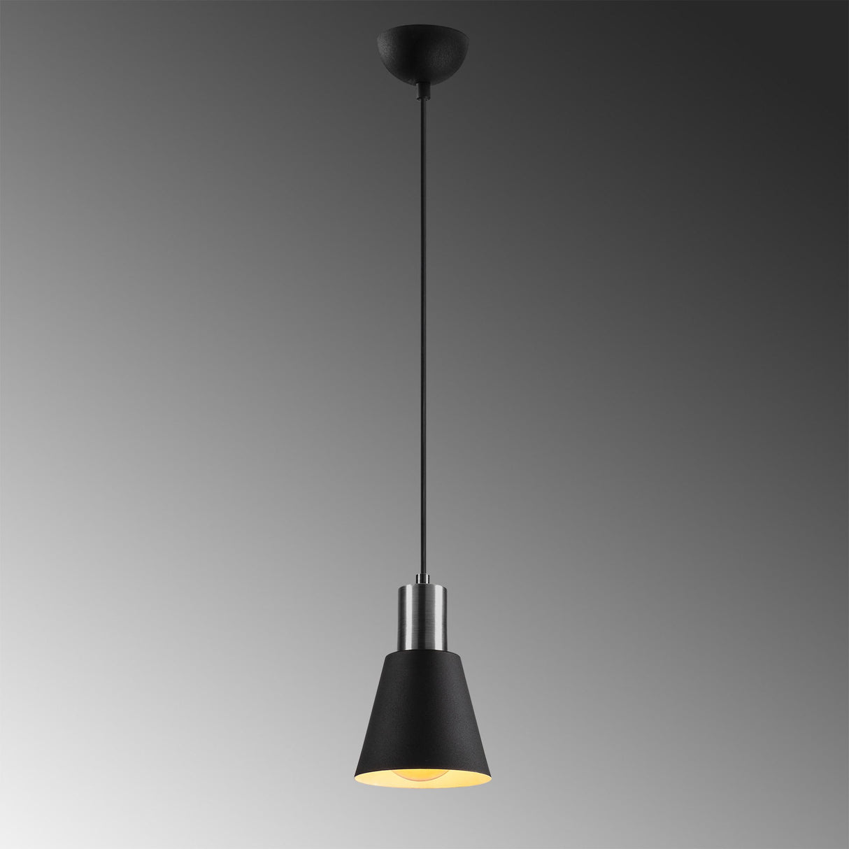 Hanglampen - Hanglamp Zwart Nickel Metaal Velora - Dimehouse