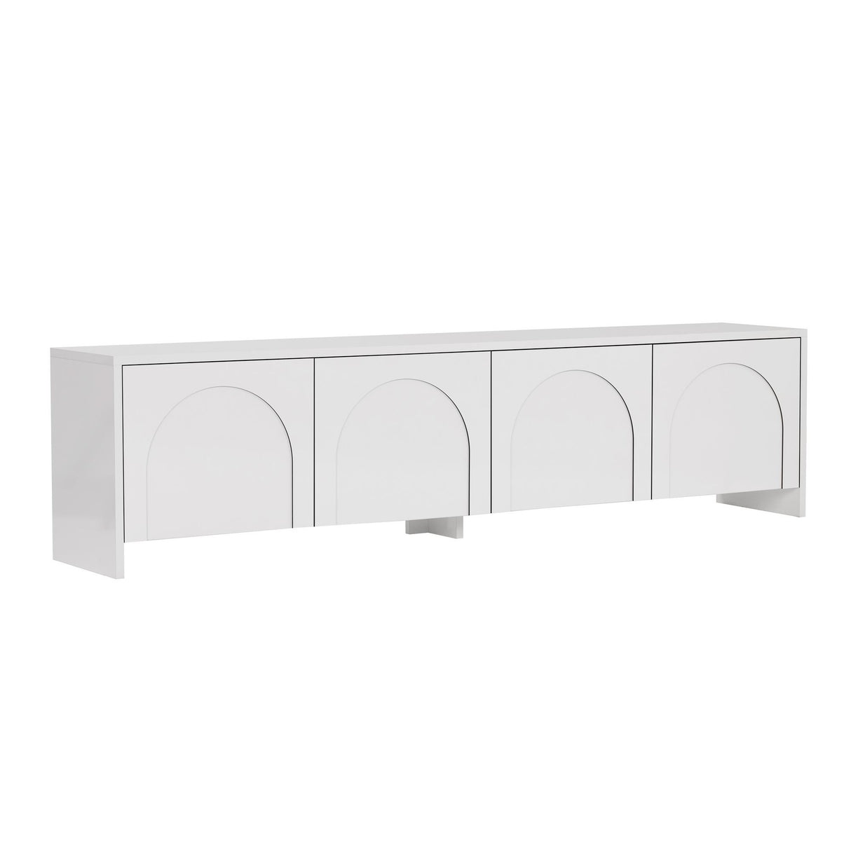 Aurelia TV-Schrank weiß 180 cm Melaminbeschichtetes Holz