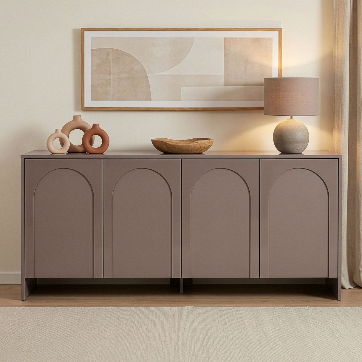 Arlen Konsolentisch 180 cm Atlas Melaminbeschichtetes Holz