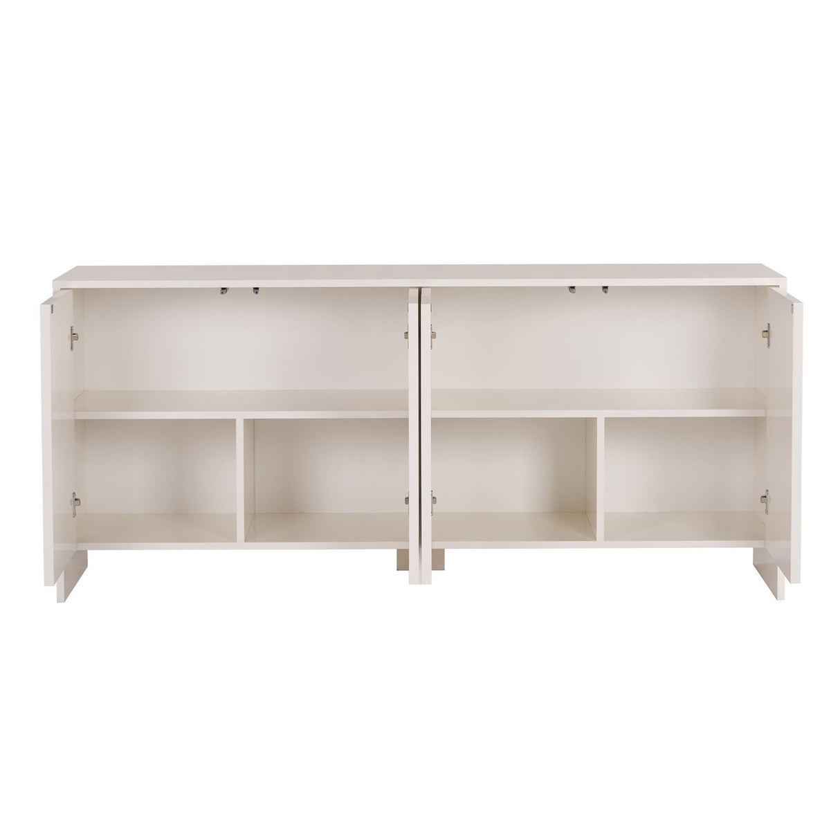 Arlen Beistelltisch creme 180 cm Melaminbeschichtetes Holz
