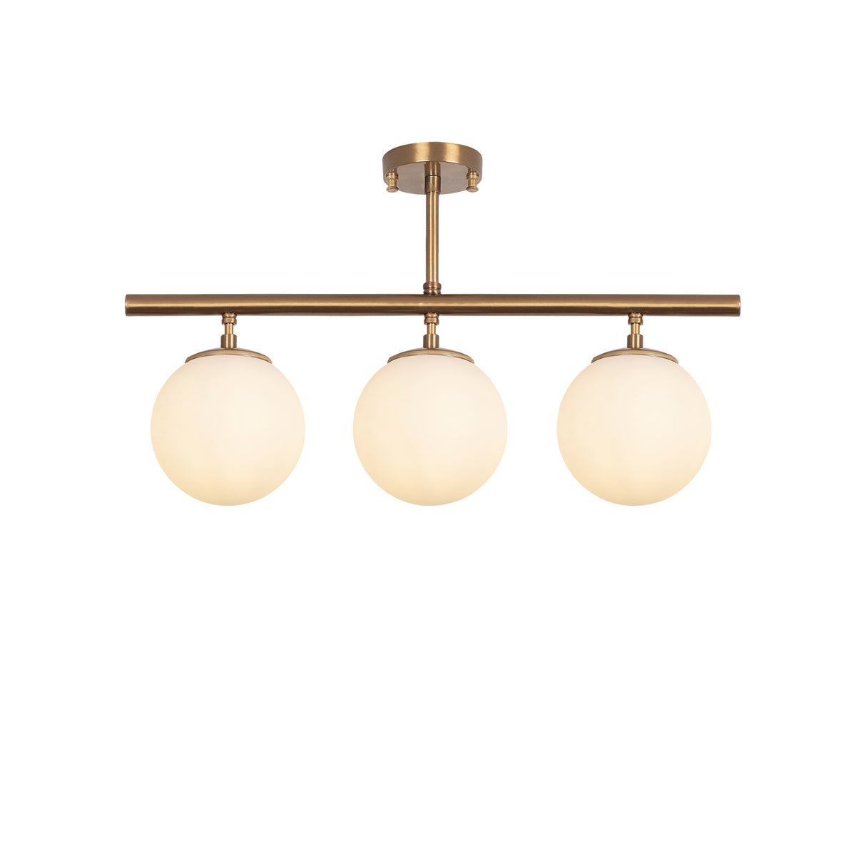 Hanglampen - Hanglamp 3 - lichts Bronskleurig Metaal - Dimehouse