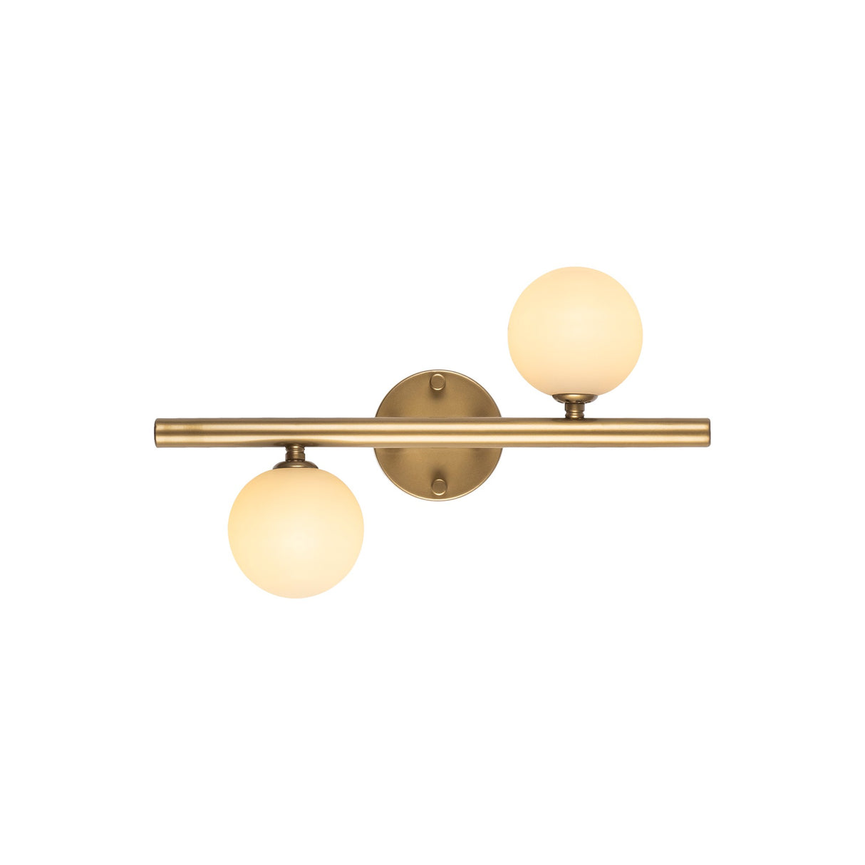 Wandlampen - Wandlamp Goud Glas Helios - Dimehouse