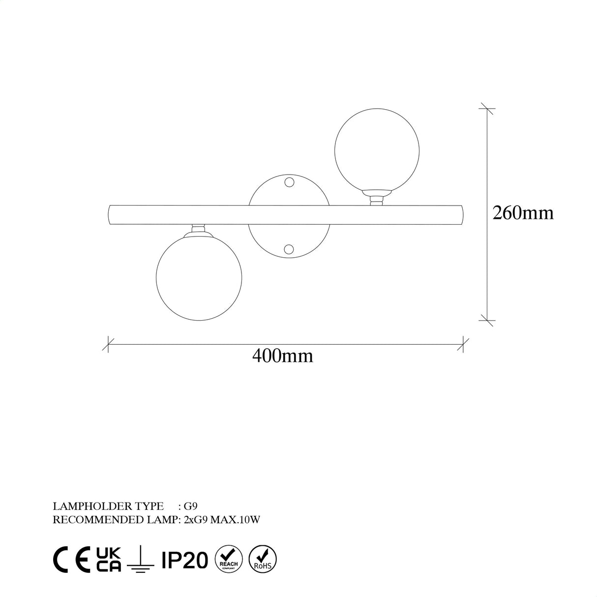Wandlampen - Wandlamp Goud Glas Helios - Dimehouse