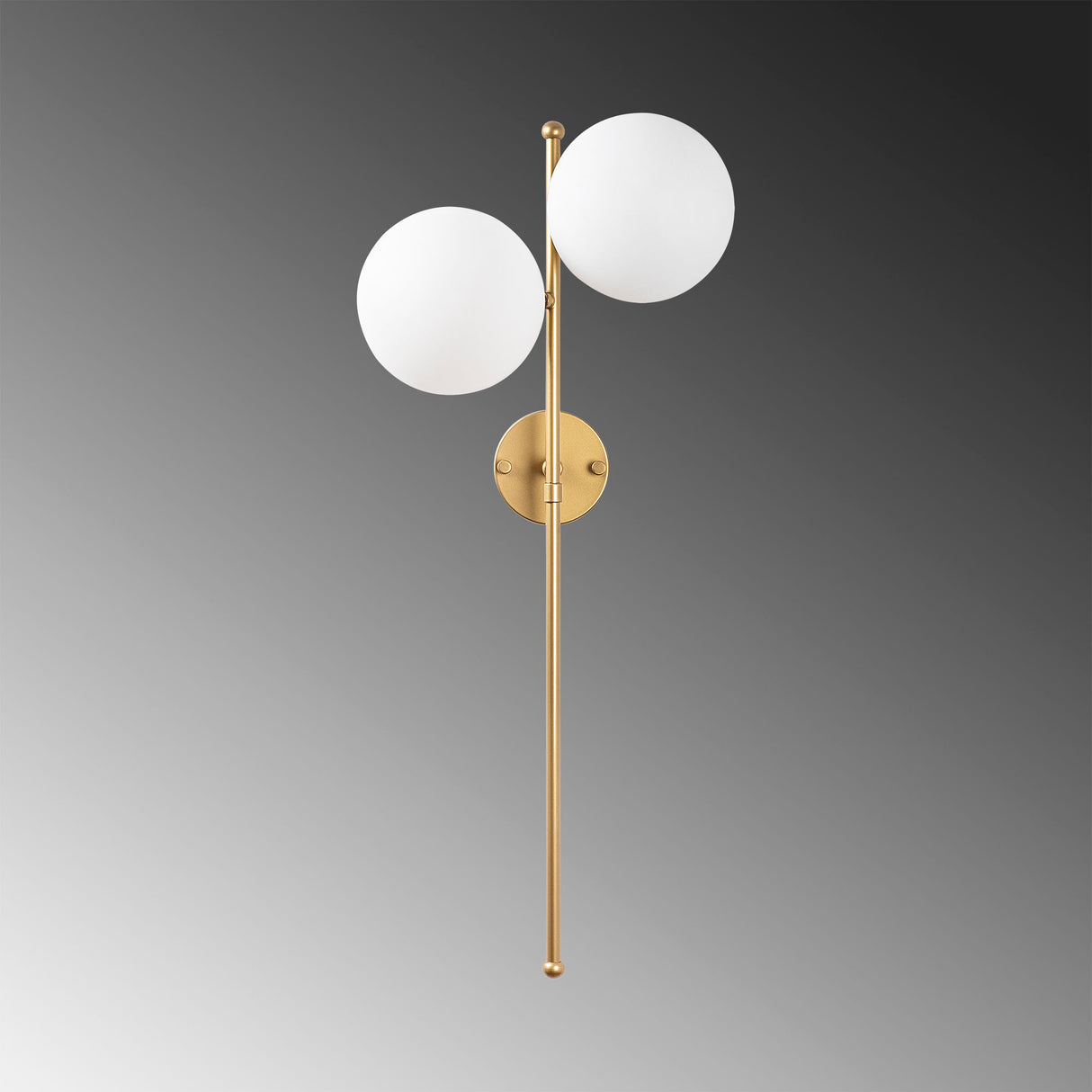 Wandlampen - Wandlamp 2 - lichts Goud Glas Radiance - Dimehouse