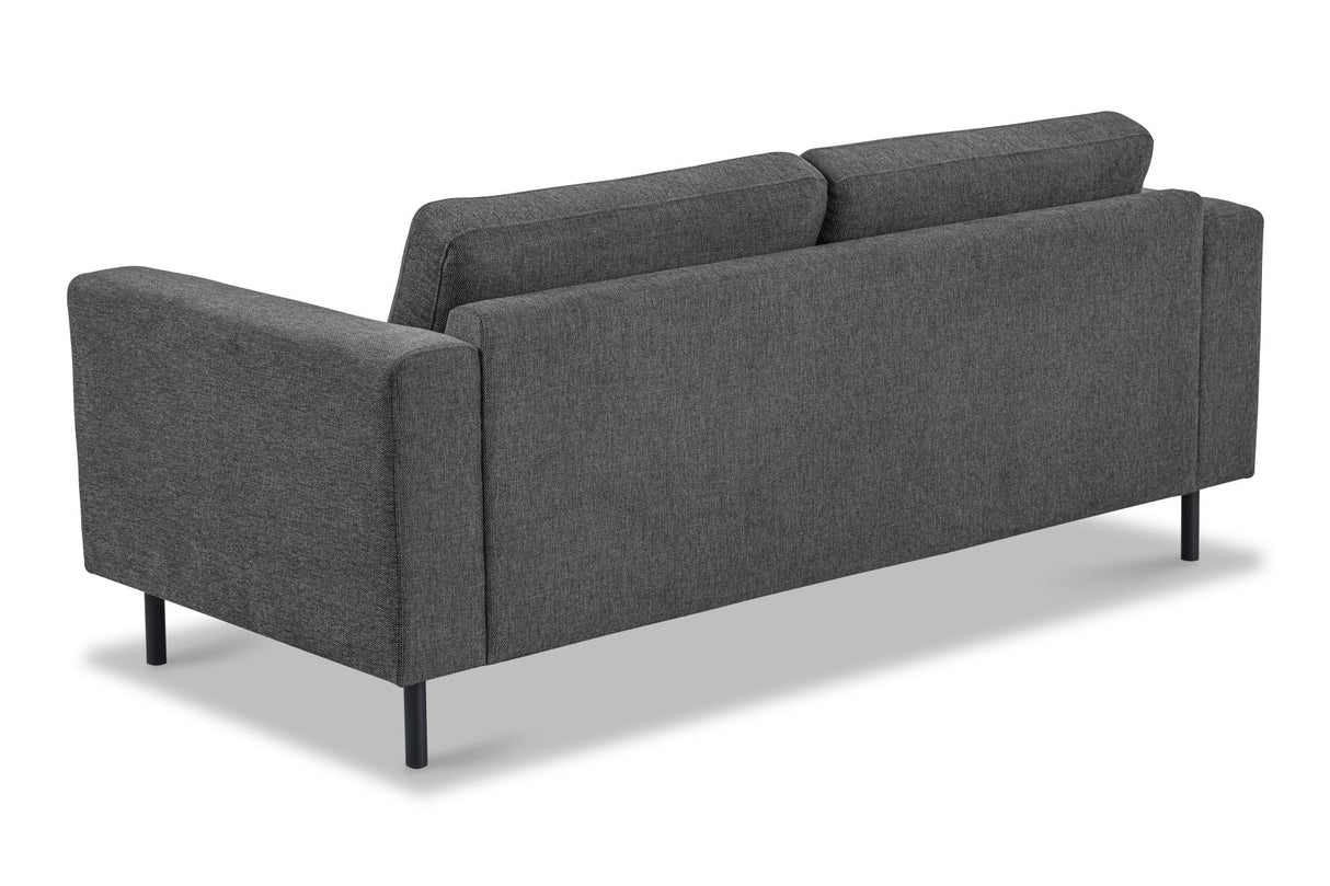 Banken - Moderne 3 - zits Bank Antraciet Stof Aniko 213x90x78 cm - Dimehouse