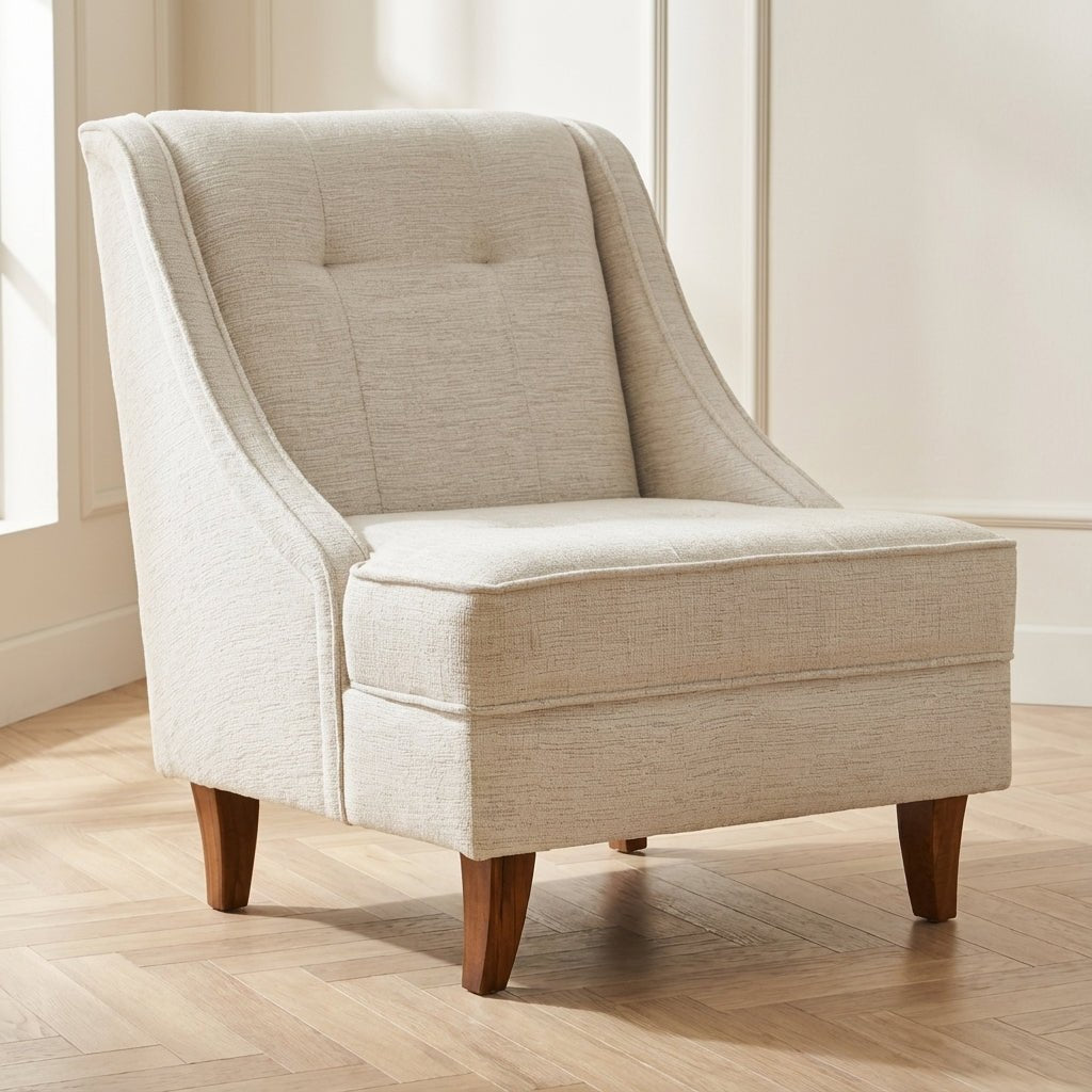 Sessel Ella Prestij Cream stimmungsvolles Foto in Modern Innenraum