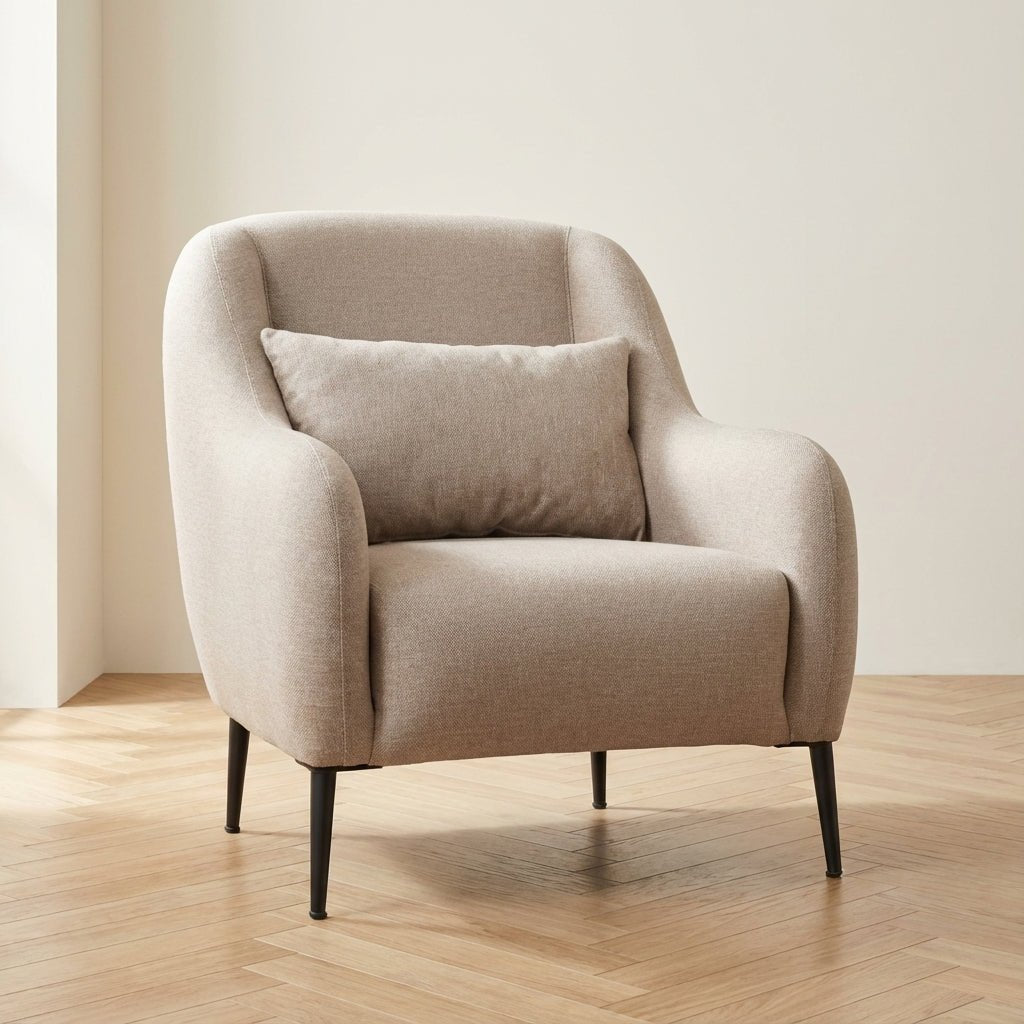 Sessel Venus Cream stimmungsvolles Foto in Modern Innenraum