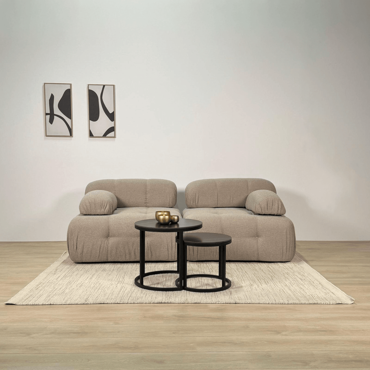 Banken - Modulaire bank 2 - zits Doblo beige - Dimehouse