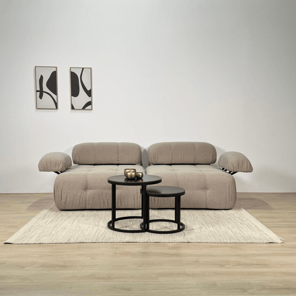 Banken - Modulaire bank 2 - zits Doblo beige - Dimehouse