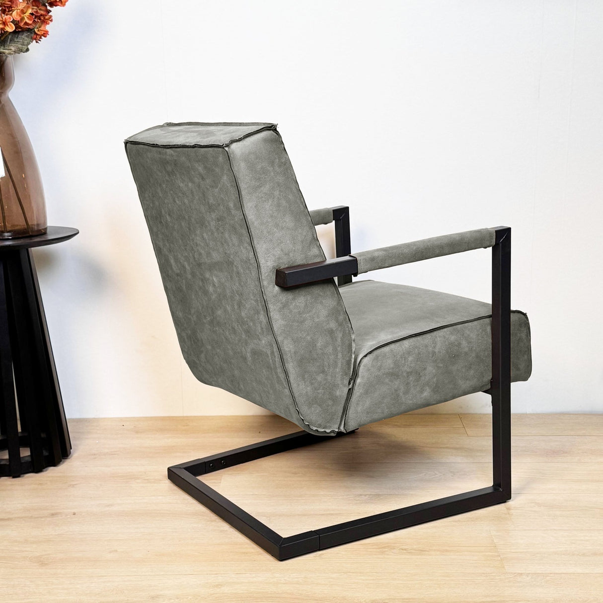 Fauteuils - Industriële fauteuil groen eco - leer Tiger - Dimehouse