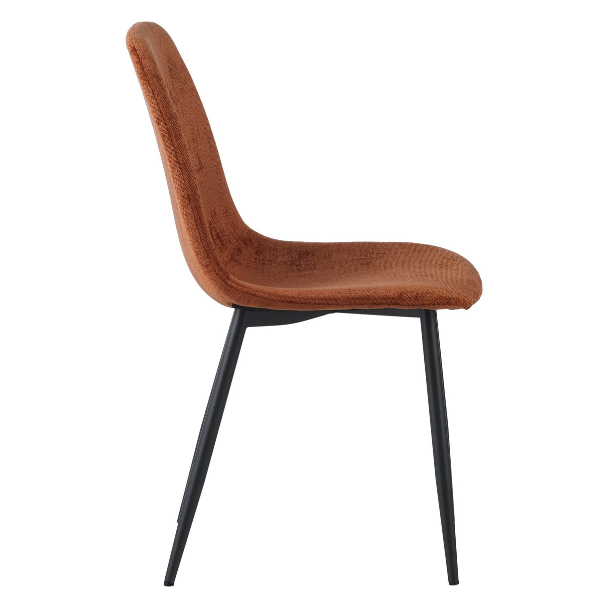 Eetkamerstoelen - Set van 4 Scandinavische Eetkamerstoelen Terra Chenille Stof Swift - Zonder Armleuningen - Dimehouse