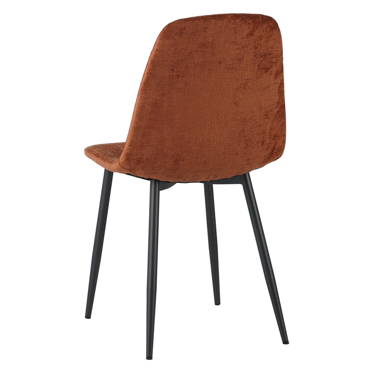 Eetkamerstoelen - Set van 4 Scandinavische Eetkamerstoelen Terra Chenille Stof Swift - Zonder Armleuningen - Dimehouse