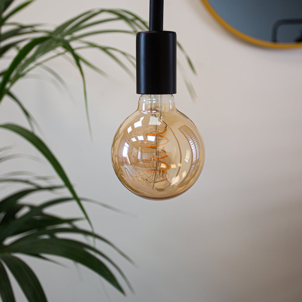 Lichtbronnen - Lichtbron Led Filament bol Ø9,5 amberkleurig - Dimehouse