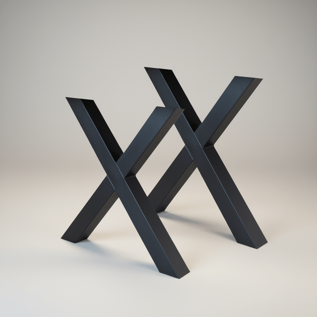 X-Rahmen Schwarz, 2er-Set