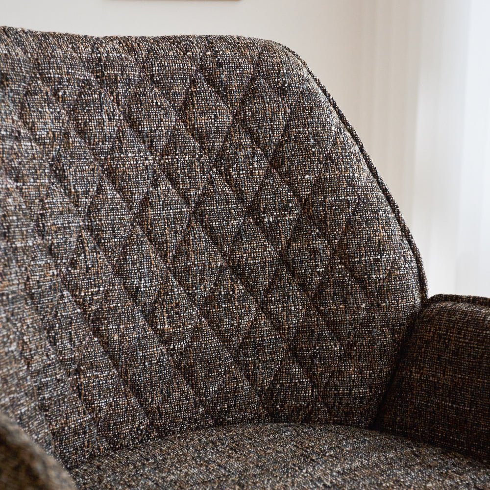 Barhocker Novan-Chenille Dimehouse Dunkelgrau LxBxH 75x58x54 Stoff Stimmungsvolles Fotodetail