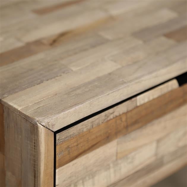 Nachttisch Cloë DH Interior Weathered LxBxH 50x40x19 Teak Atmosphere Fotodetail