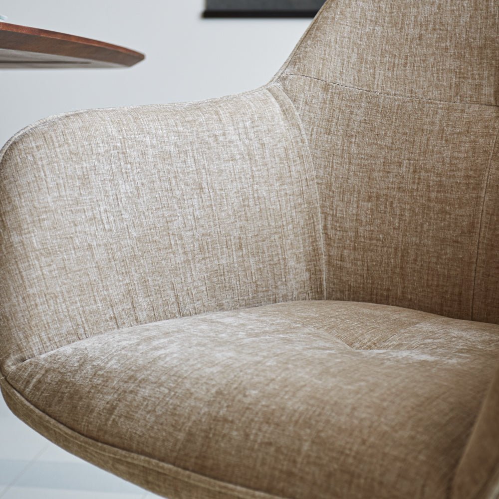 Esszimmerstuhl Camiel Dimehouse Beige LxBxH 62x61x54 Stoff Stimmungsvolles Fotodetail