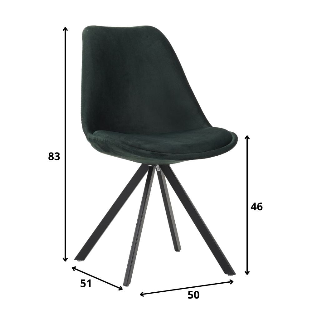 Esszimmerstuhl Jace Dimehouse LxBxH 70x58x53 Stoff Weiß Fotogrößenangabe