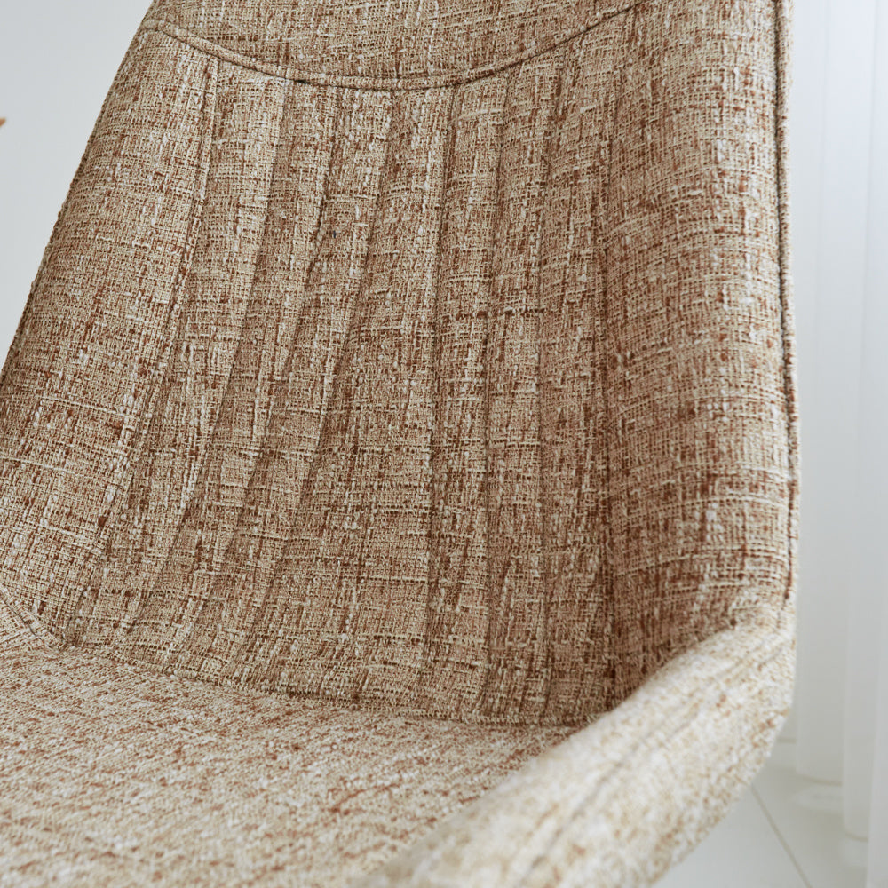 Esszimmerstuhl Jada Chenille Dimehouse Weiß LxBxH 79x57x53 Stoff Stimmungsvolles Fotodetail