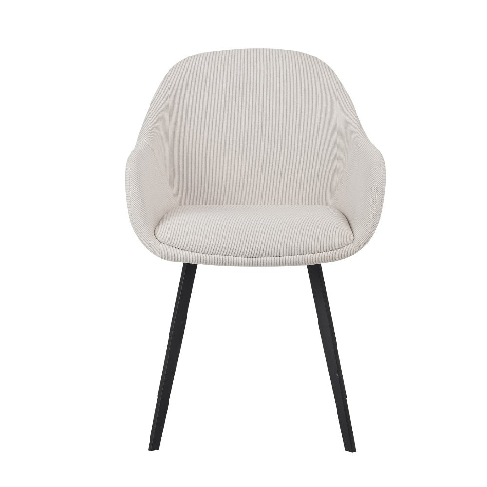 Esszimmerstuhl Remy Dimehouse Beige LxBxH 64x59x58 Weißfoto Vorderansicht