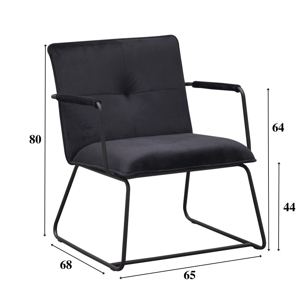 Sessel Hailey Samt Dimehouse Dunkelgrün LxBxH 66x64x37 Samt Weiße Fotogrößenangabe