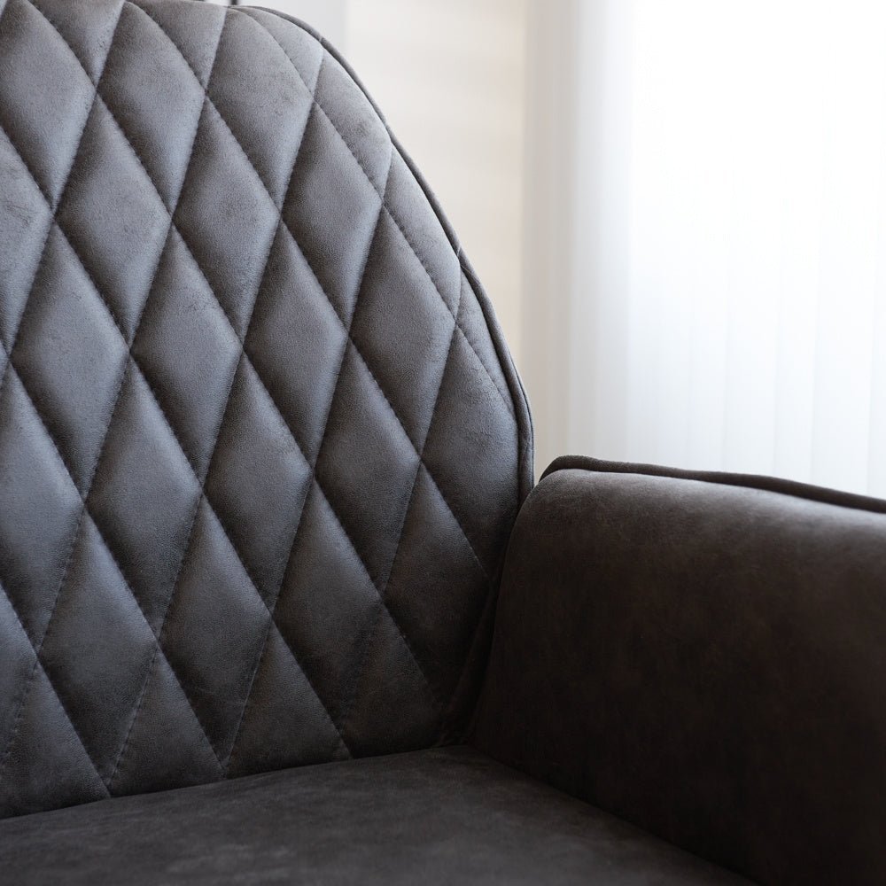 Bürostuhl Novan Dimehouse Anthrazit LxBxH 72x63x58 Stoff Stimmungsvolles Fotodetail