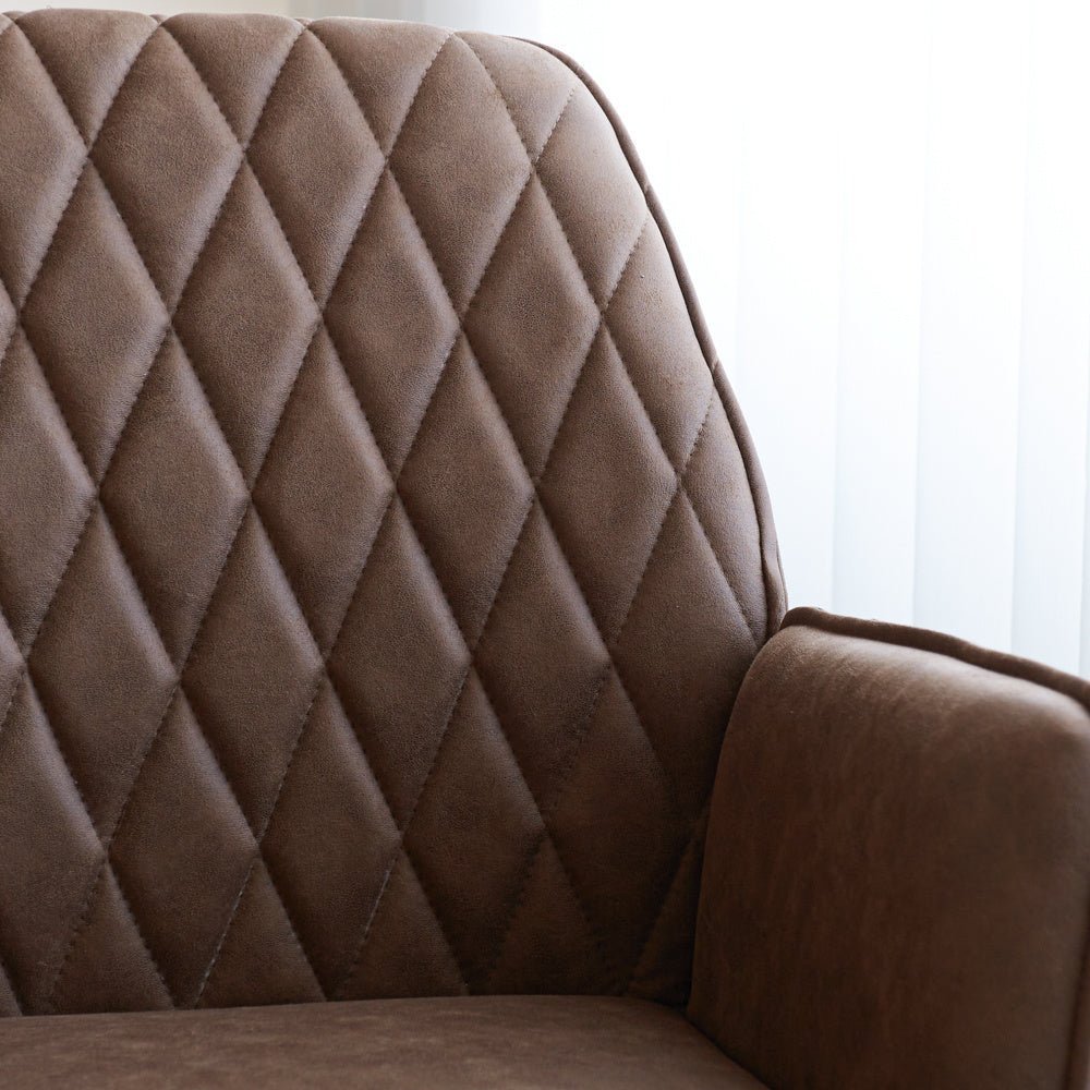 Bürostuhl Novan Dimehouse Taupe LxBxH 72x63x58 Stoff Stimmungsvolles Fotodetail