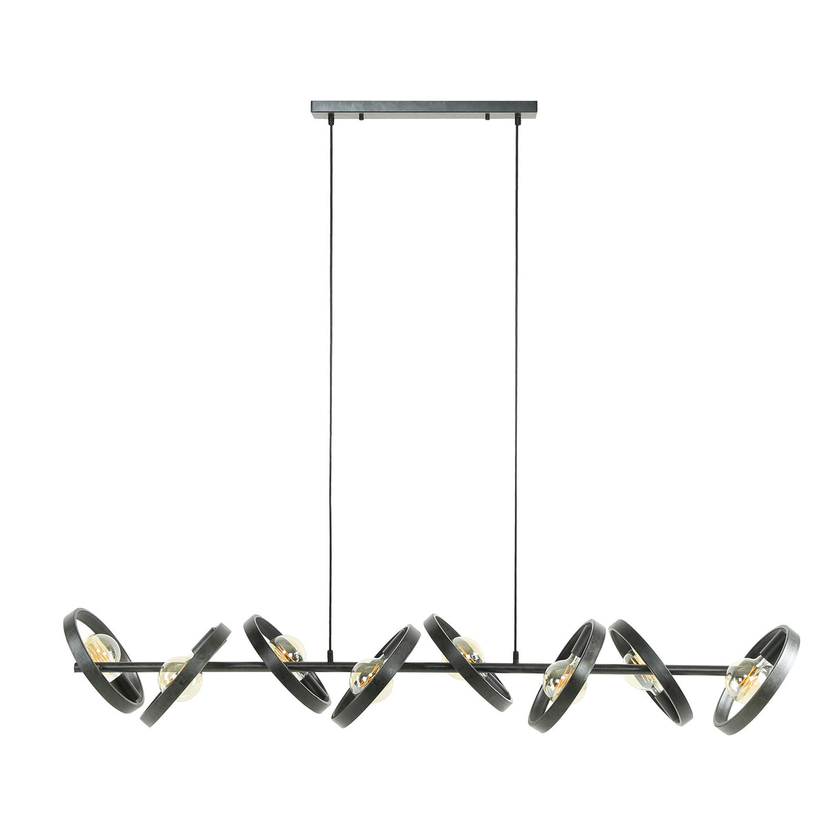 Hängelampe Otan DH Interior Charcoal LxBxH 168x44x19 Metal White Foto Vorderansicht