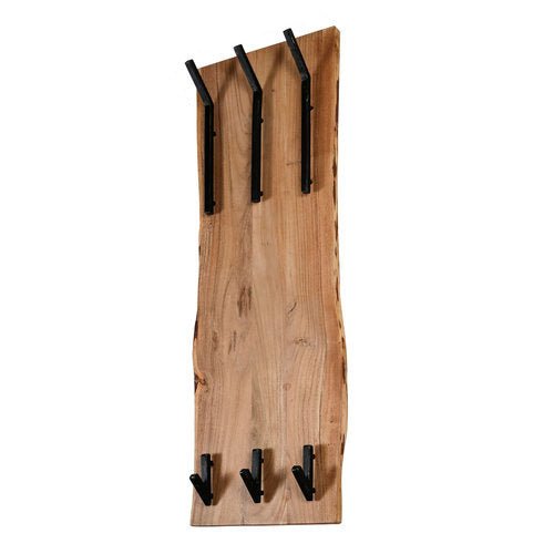 Garderobe Levi DH Interior Akazie LxBxH 110x36x27 Akazienholz Weiß Foto diagonale Vorderansicht