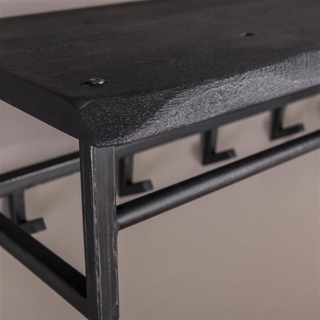 Garderobenständer Yme DH Interior Akazie LxBxH 103x37x30 Akazienholz Stimmungsvoller Fotoausschnitt