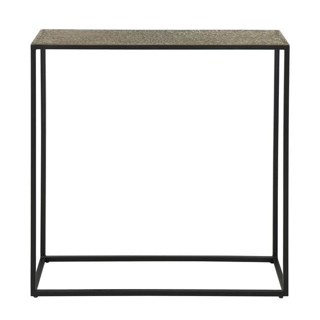 Schminktisch Lizzy DH Interior Bronze LxBxH 82x80x30 Bronze Weiß Foto Vorderansicht