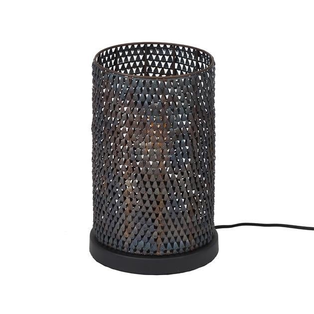 Tischleuchte Jay DH Interior Braun LxBxH 33x22x22 Schwarzbraun Weiß Foto Vorderansicht