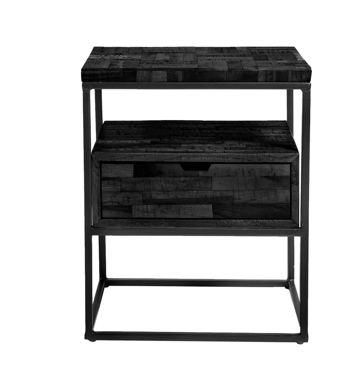 Beistelltisch Ruby DH Interior Schwarz Weiß Foto Vorderansicht