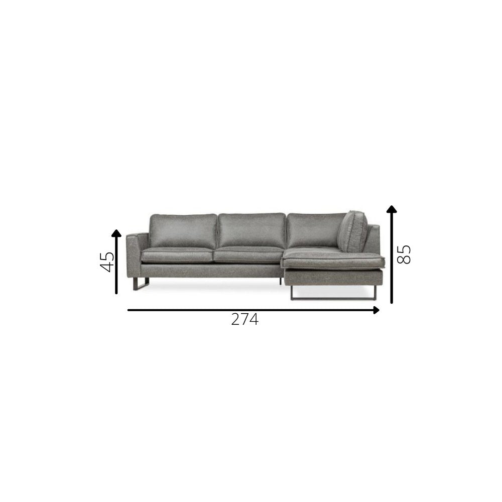 Sofa Tulin DeGeBe Grau Stoff Weiß Foto Größenangabe