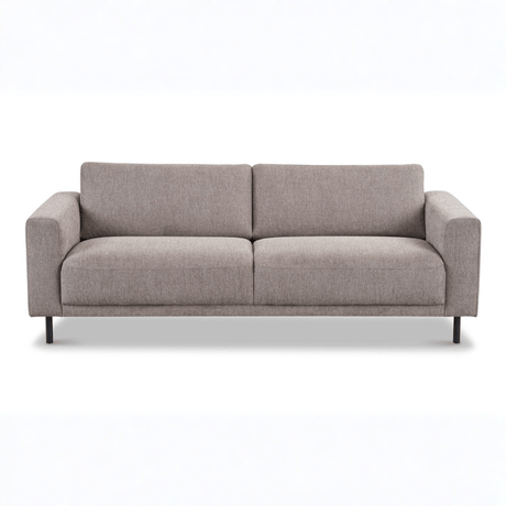 Banken - Moderne 3 - zits Bank Taupe Stof Aniko 213x90x78 cm - Dimehouse