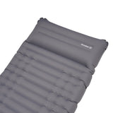 Luftmatratze 1 Person mit integriertem Aufblassystem 205x67x10 cm Dimehouse Grau LxBxH 23x15x15 Nylon Weißes Fotodetail