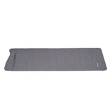 Luftmatratze 1 Person mit integriertem Aufblassystem 205x67x10 cm Dimehouse Grau LxBxH 23x15x15 Nylon Weißes Foto Seitenansicht